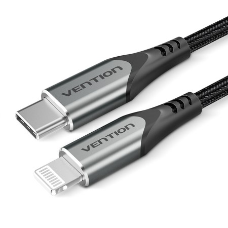Câble Lightning Vention TACHF Gris 1 m
