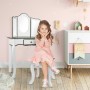 Tocador Con Banqueta Colorbaby Juguete Blanco Infantil 61 x 29 x 100 cm