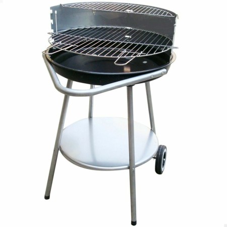 Roues de barbecue au charbon de bois Aktive 51 x 51 x 82 cm Noir