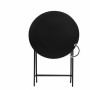 Mesa Plegable Aktive Redonda Negro Acero 60 x 70 cm