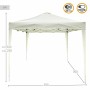 Cenador Colorbaby Max-Air Blanco Tela Acero 300 x 300 x 250 cm