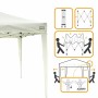Tonnelle Colorbaby Max-Air Blanc Tissu Acier 300 x 300 x 250 cm