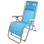 Chaise longue Aktive Bleu Textilène 160 x 52 x 76 cm