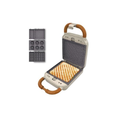 Sandwichera Cecotec Rock'nToast Retro One 600 W 700 W Beige