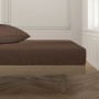 Drap housse Happy Home Marron Lit de 120