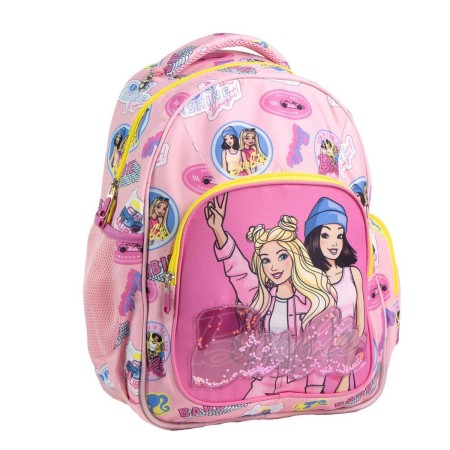 Mochila Escolar Barbie Fucsia 34 x 5,5 x 44 cm