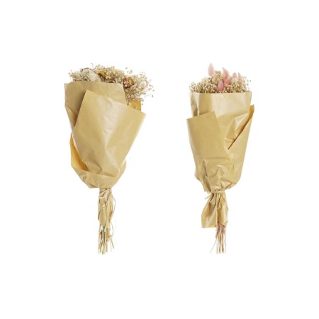 Branche DKD Home Decor Sec Rose Jaune Fleur séchée (8 x 7 x 44 cm) (2 Unités)