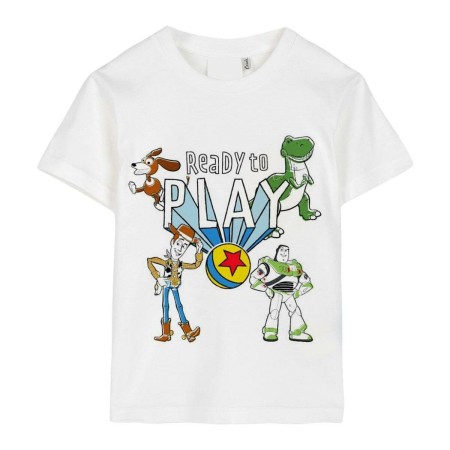 Camiseta de Manga Corta Infantil Toy Story Blanco