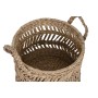 Set de basket Home ESPRIT Naturel Métal Fibre naturelle (3 Pièces)