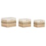 Set de basket Home ESPRIT Naturel Herbier marin Tropical (3 Pièces)