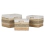 Set de basket Home ESPRIT Naturel Herbier marin Tropical (3 Pièces)