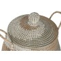 Set de basket Home ESPRIT Orange Naturel Herbier marin Tropical (2 Pièces)