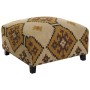 Reposapiés Home ESPRIT Beige Mostaza 80 x 80 x 44 cm