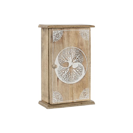 Armoire à clés Home ESPRIT Blanc Naturel 18 x 7,5 x 28 cm