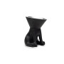 Comedero para Perro United Pets Up Elisabeth Negro Acero Inoxidable Polietileno 1 L