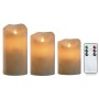 Vela LED Home ESPRIT Beige 25 x 10 x 20 cm