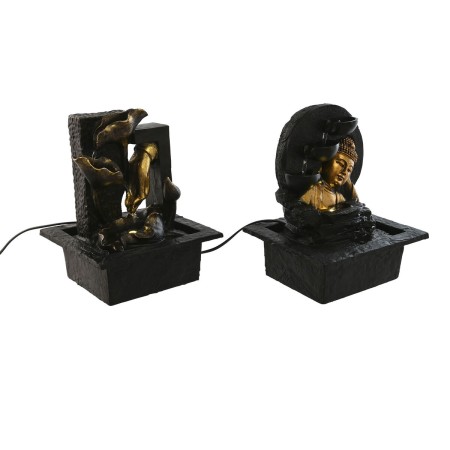 Fontaine de jardin Home ESPRIT Résine Buda Oriental 21 x 19 x 27 cm (2 Unités)