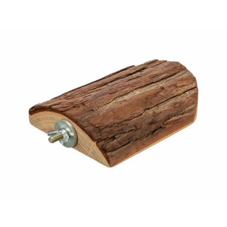 Jouet pour Rongeurs Trixie écorce d'arbre 10 × 15 CM Plate-forme Marron