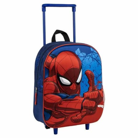 Cartable à roulettes Spider-Man Bleu 3D