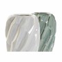 Vase DKD Home Decor Menthe Gris clair Grès (2 Unités) (16 x 16 x 27 cm)