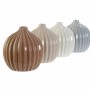 Vase DKD Home Decor Porcelaine Gris Beige Rose Blanc (11,6 x 11,6 x 12,3 cm) (4 Unités)