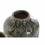 Vase DKD Home Decor Beige Porcelaine Gris Vert Oriental (2 Unités) (16 x 16 x 26 cm)