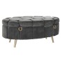 Banquette DKD Home Decor Gris Métal (Reconditionné A)