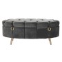 Banquette DKD Home Decor Gris Métal (Reconditionné A)