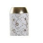 Vase DKD Home Decor Doré Métal Blanc Indien (13,5 x 13,5 x 62 cm)