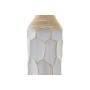 Vase DKD Home Decor Métal Marron Blanc (14 x 14 x 60 cm)