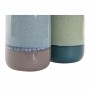 Vase DKD Home Decor Bleu Porcelaine Vert (15 x 15 x 25 cm) (2 Unités)