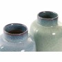 Vase DKD Home Decor Bleu Porcelaine Vert (15 x 15 x 25 cm) (2 Unités)