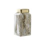 Vase DKD Home Decor Beige Doré Marbre Grès Moderne (15 x 15 x 29 cm)