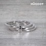 Bague en Argent Massif 925 et Zirconites Three Hûggot