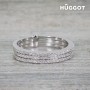 Bague en Argent Massif 925 et Zirconites Three Hûggot