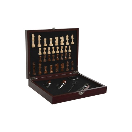 Set d'Accessoires pour Vin Home ESPRIT Marron Bois MDF 24 x 19 x 5 cm