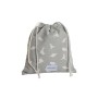 Mochila Saco Infantil DKD Home Decor Blanco Gris 24 x 2 x 26 cm (2 Unidades)