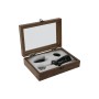 Set d'Accessoires pour Vin Home ESPRIT Noir Naturel Acier inoxydable Bois MDF 21 x 14,5 x 5,4 cm