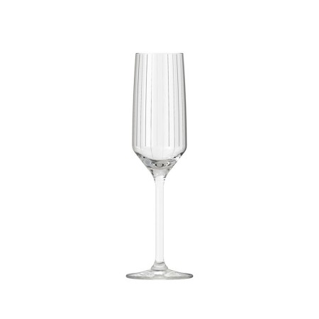 Coupe de champagne Inde Carre optics 6 Pièces