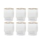 Set de Vasos Home ESPRIT Transparente Dorado Cristal 320 ml (6 Unidades)