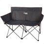 Silla Plegable Aktive 52882 Negro Acero 2 plazas (Reacondicionado B)