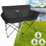 Silla Plegable Aktive 52882 Negro Acero 2 plazas (Reacondicionado B)