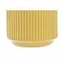 Vase DKD Home Decor Beige Ocre Bicolore Grès (16 x 16 x 35 cm) (2 Unités)