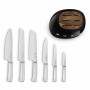 Ensemble de couteaux de cuisine et support Smeg KBSF02BL Noir Acier inoxydable