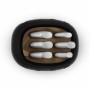 Ensemble de couteaux de cuisine et support Smeg KBSF02BL Noir Acier inoxydable