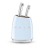Juego de Cuchillos de Cocina y Soporte Smeg KBSF02PB Azul Acero Inoxidable