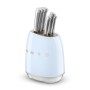 Juego de Cuchillos de Cocina y Soporte Smeg KBSF02PB Azul Acero Inoxidable