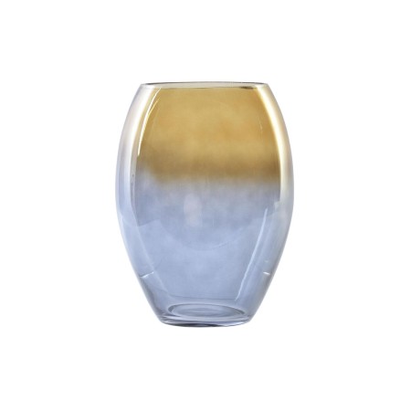 Vase DKD Home Decor Verre Bicolore (14 x 14 x 20 cm)