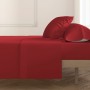 Drap Happy Home Mix Colors Rouge Lit 1 persone