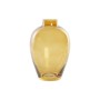 Vase DKD Home Decor Verre Ambre Moderne (10 x 10 x 15 cm)